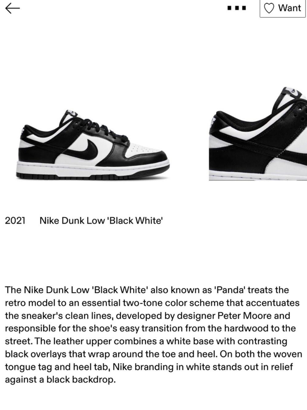 NIKE new 2021 Panda Dunk Low Retro Black White Sneakers - M US7 / W US8.5 - Picture 11 of 16